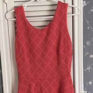 Le Lis Kano Textured Knit Dress Stitch Fix Coral Sleeveless, Size Small